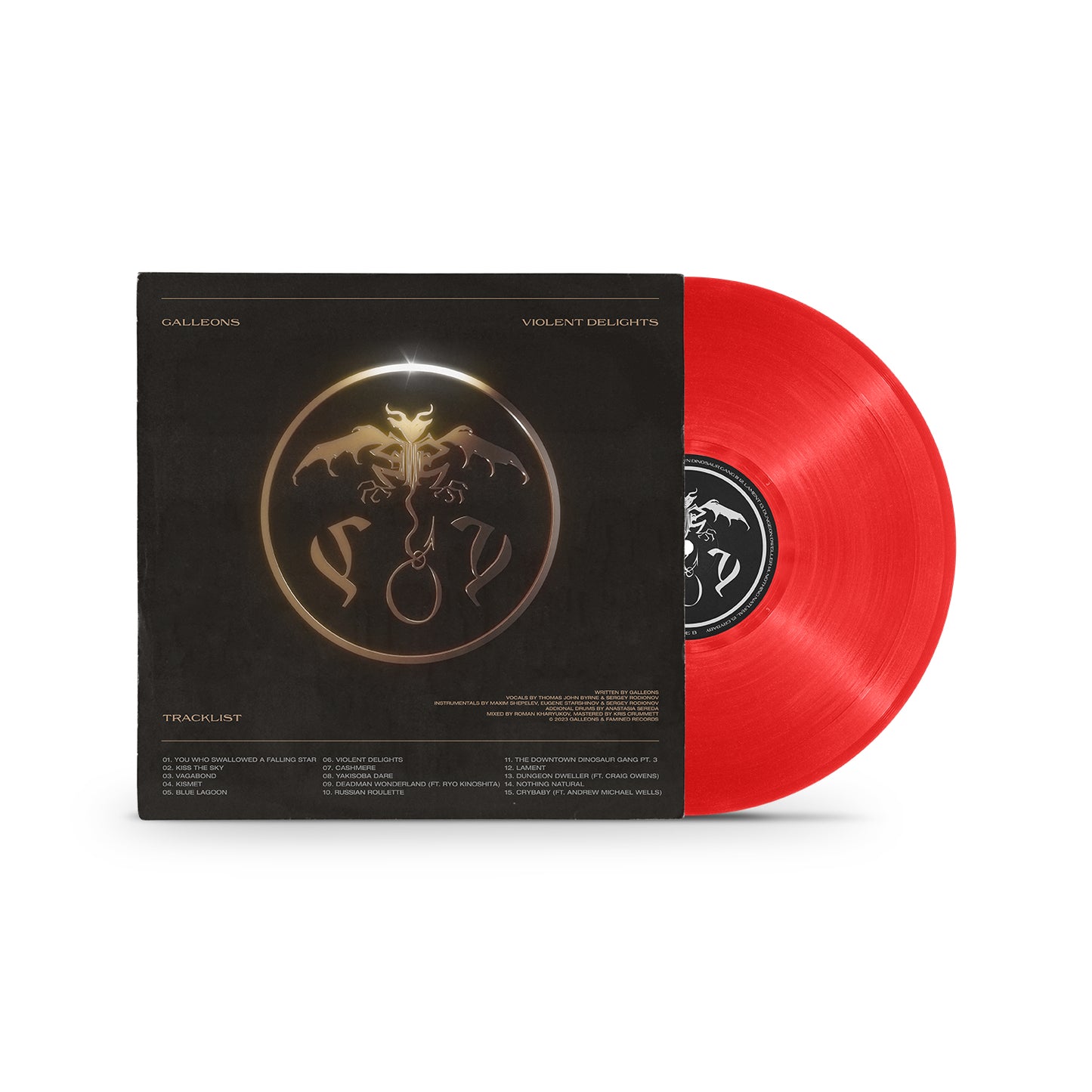 Galleons - Violent Delights - 2LP Translucent Blood Red Vinyl